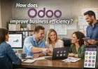 How does Odoo improve business efficiency?