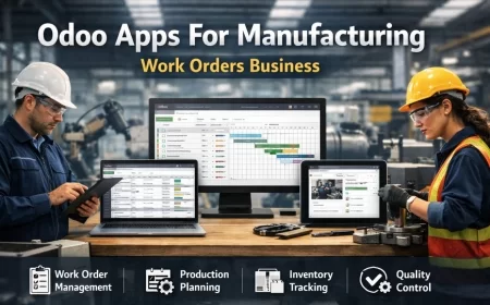 Odoo Apps For Manufacturing Work Orders Business