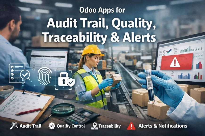 Odoo Apps for Audit Trail, Quality, Traceability & Alerts