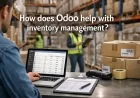How does Odoo help with inventory management?