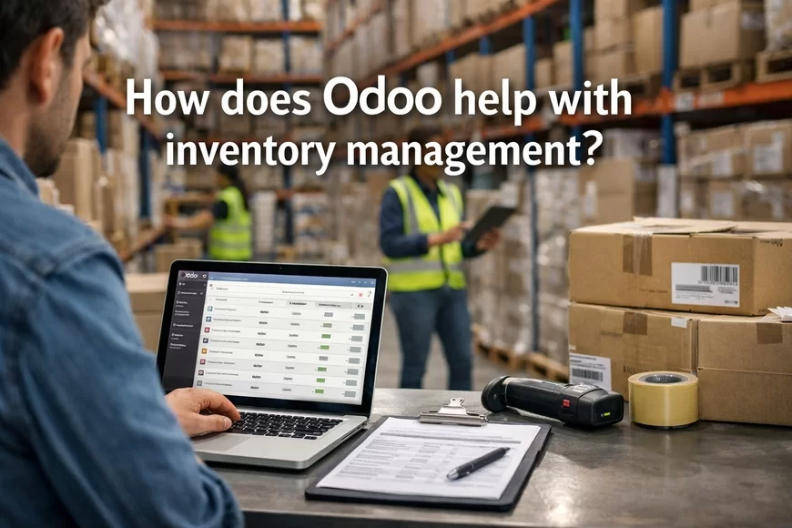 How does Odoo help with inventory management?