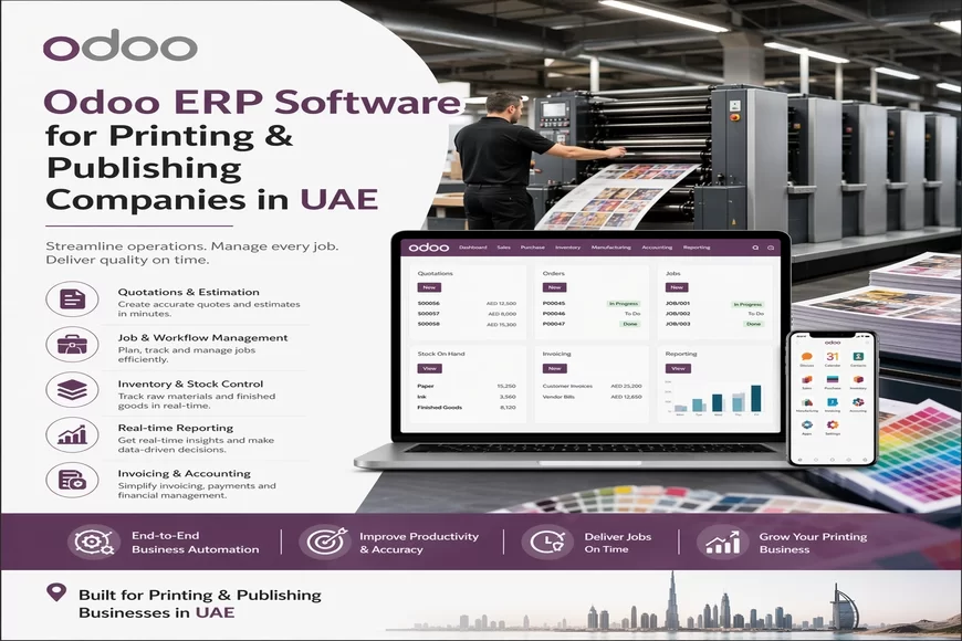 Odoo ERP Software for Printing & Publishing  Companies in  UAE