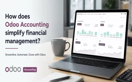 How does Odoo accounting simplify financial management?