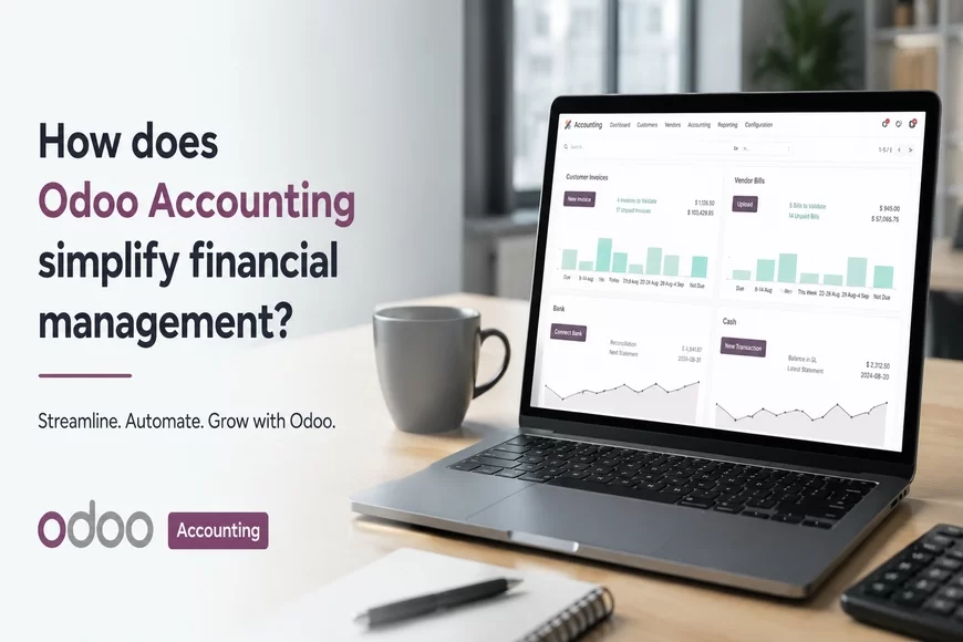 How does Odoo accounting simplify financial management?