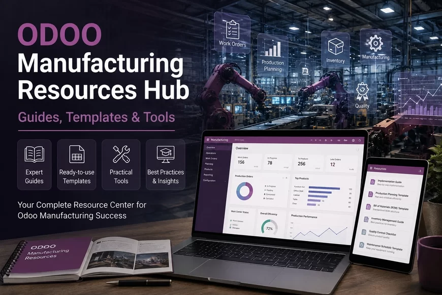 Odoo Manufacturing ERP Resources Guides, Templates & Tools